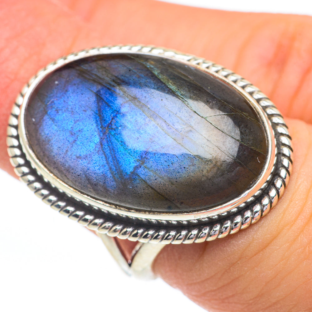 Labradorite Rings handcrafted by Anasilvercos - RING61117