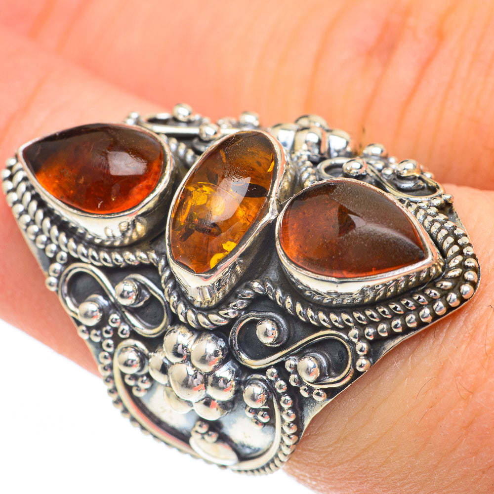 Baltic Amber Rings handcrafted by Anasilvercos - RING61121