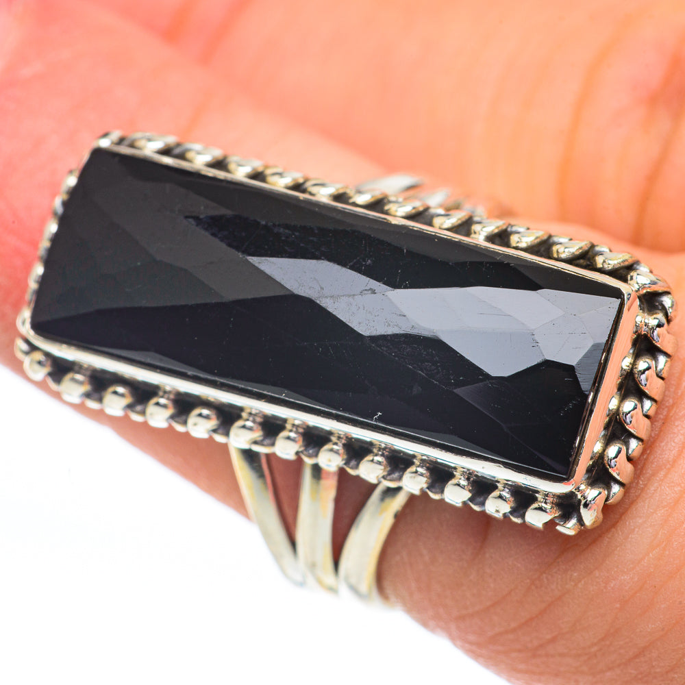 Black Onyx Rings handcrafted by Anasilvercos - RING61125