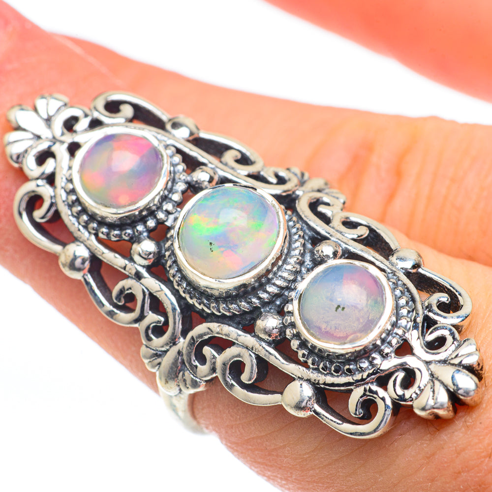 Ethiopian Opal Rings handcrafted by Anasilvercos - RING61128