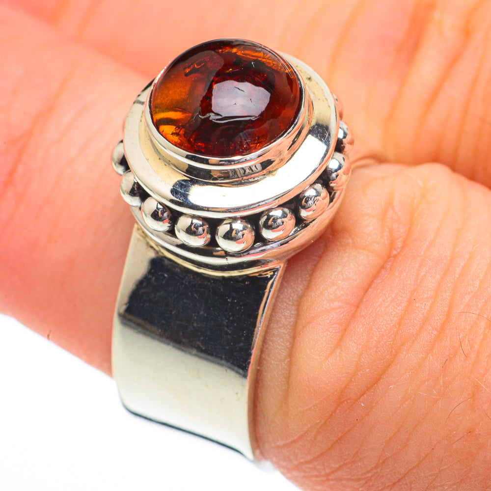 Baltic Amber Rings handcrafted by Anasilvercos - RING61157