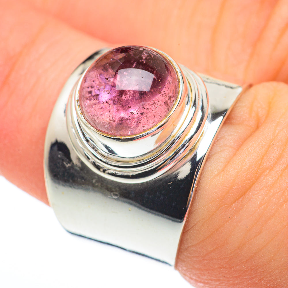 Pink Tourmaline Rings handcrafted by Anasilvercos - RING61158