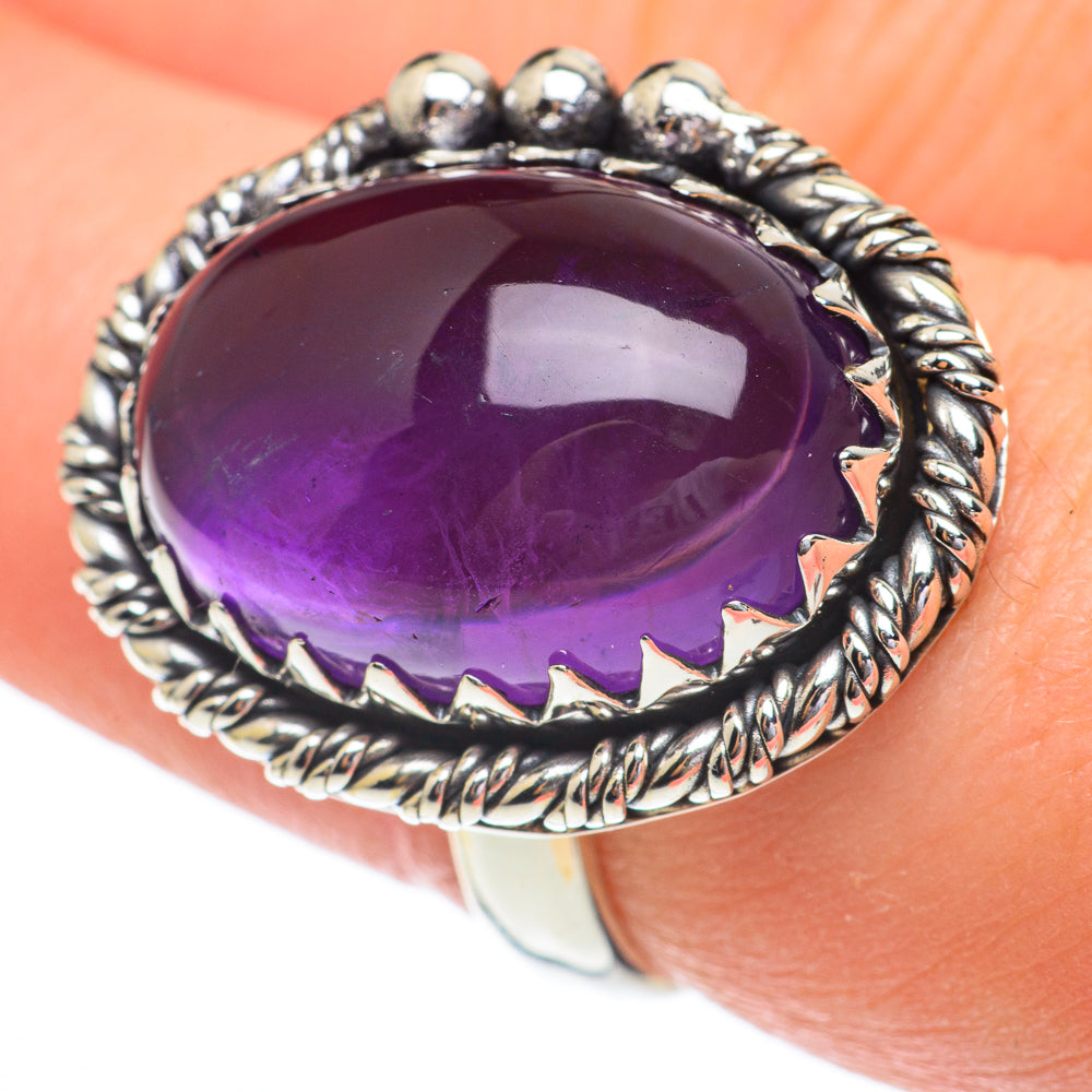 Amethyst Rings handcrafted by Anasilvercos - RING61163