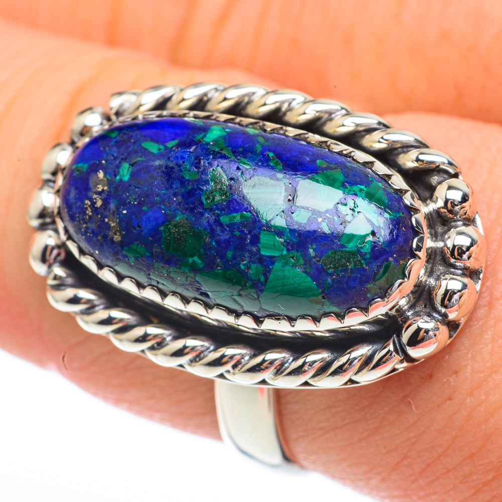 Azurite Rings handcrafted by Anasilvercos - RING61171