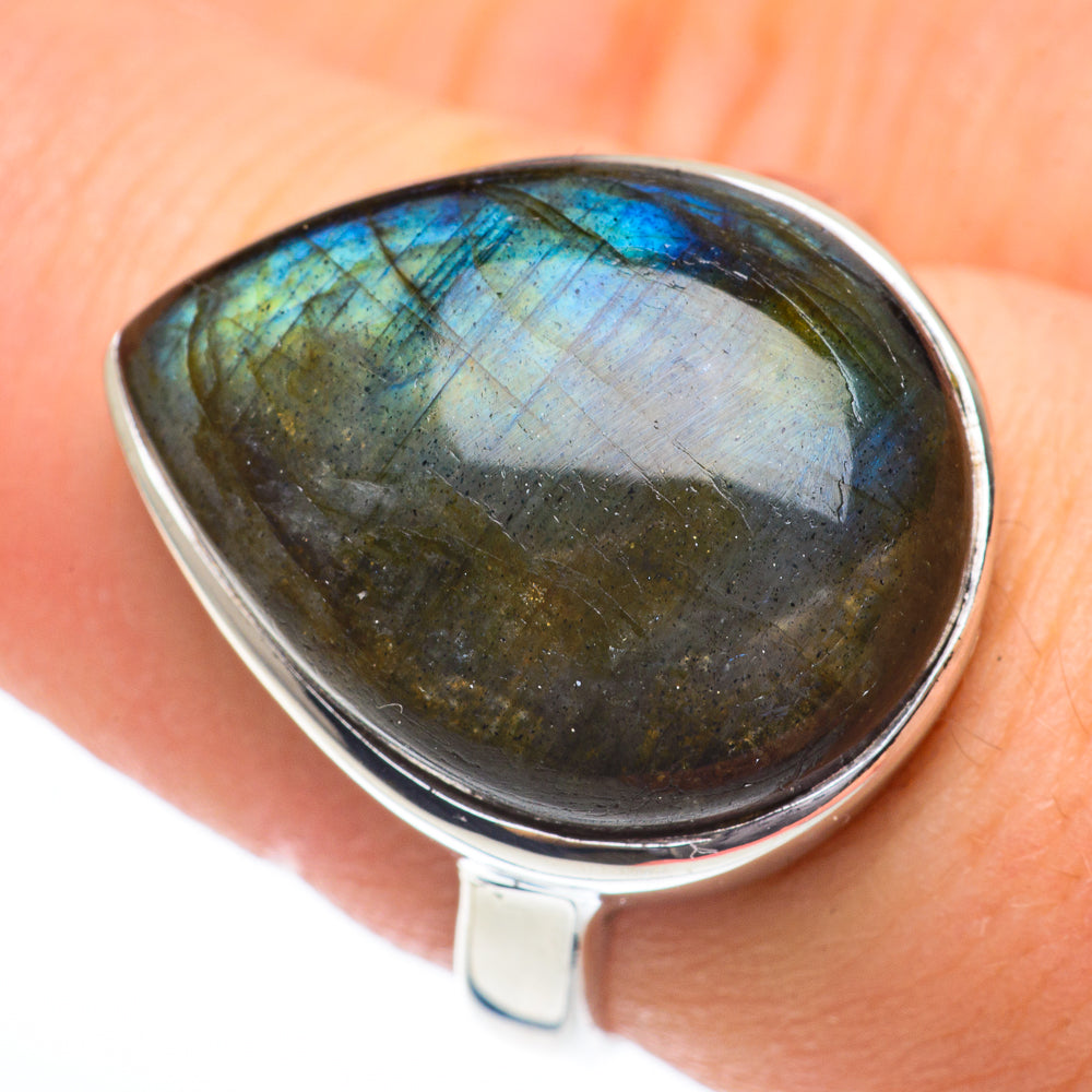 Labradorite Rings handcrafted by Anasilvercos - RING61172