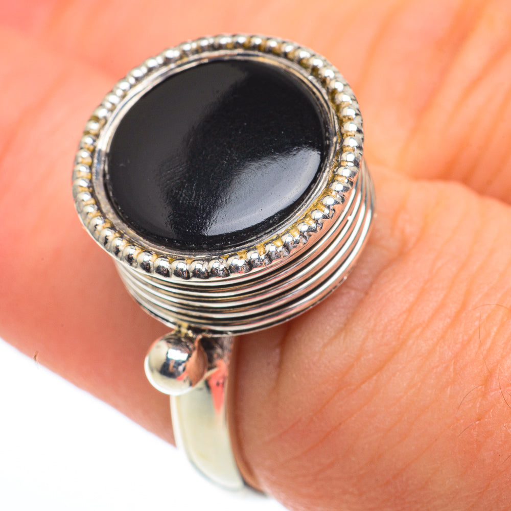Black Onyx Rings handcrafted by Anasilvercos - RING61192