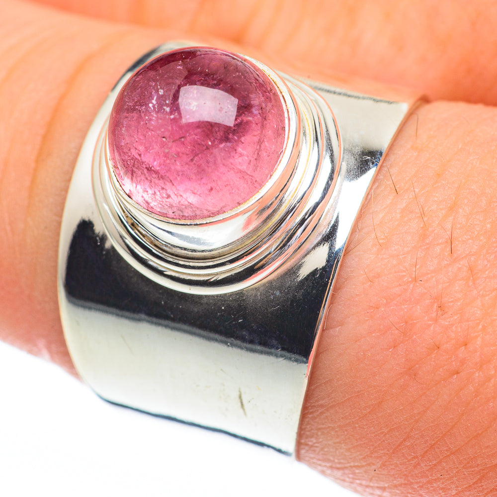 Pink Tourmaline Rings handcrafted by Anasilvercos - RING61209