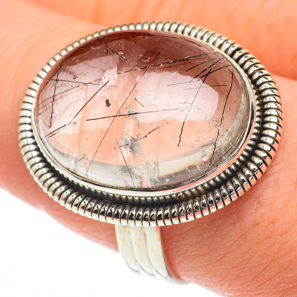 Tourmalinated Quartz Rings handcrafted by Anasilvercos - RING61215