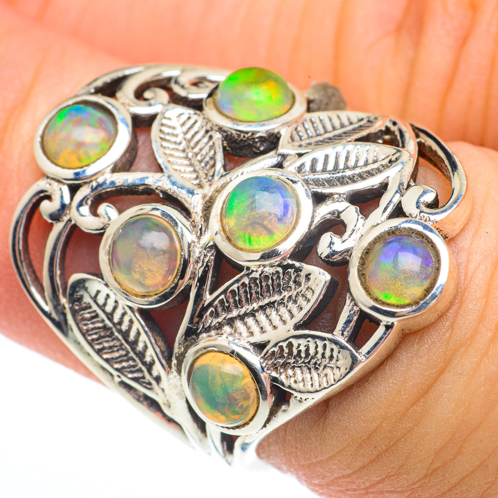 Ethiopian Opal Rings handcrafted by Anasilvercos - RING61245