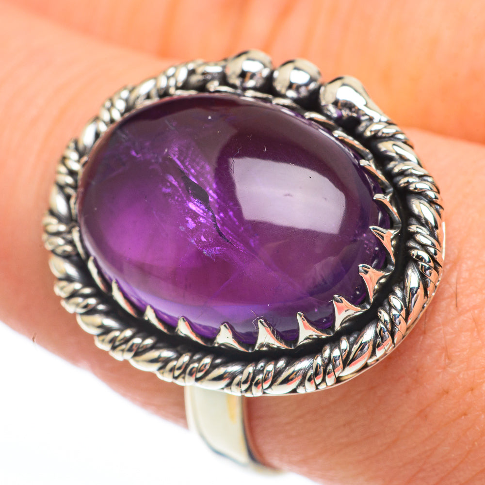 Amethyst Rings handcrafted by Anasilvercos - RING61276