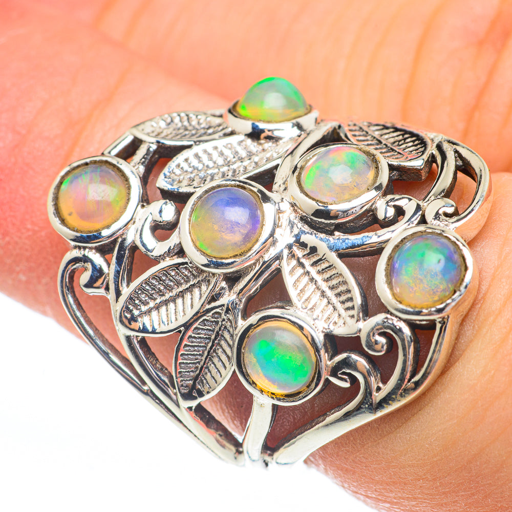 Ethiopian Opal Rings handcrafted by Anasilvercos - RING61322