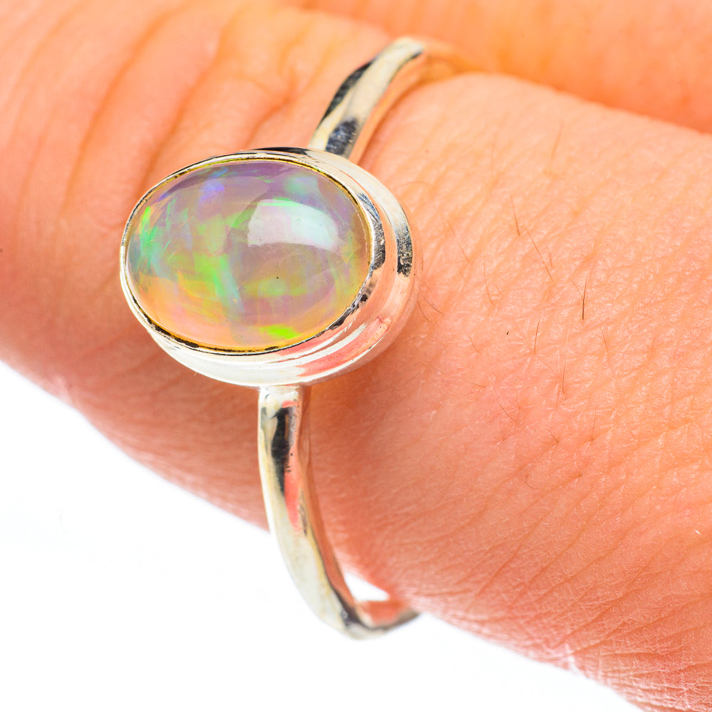 Ethiopian Opal Rings handcrafted by Anasilvercos - RING61323