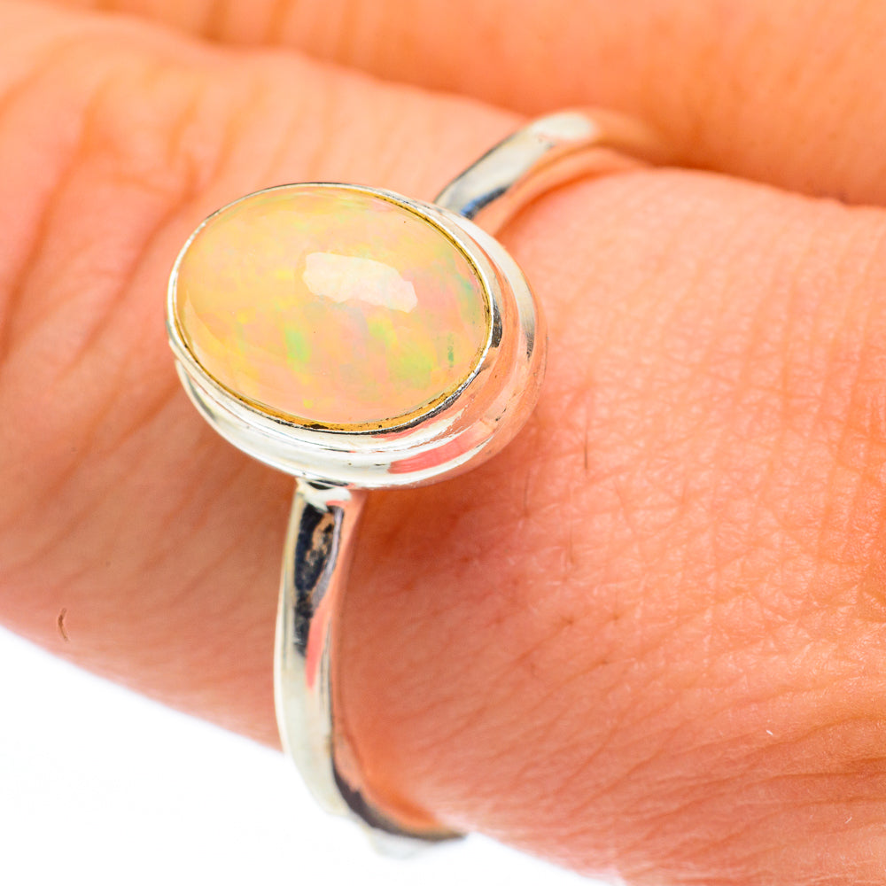 Ethiopian Opal Rings handcrafted by Anasilvercos - RING61334