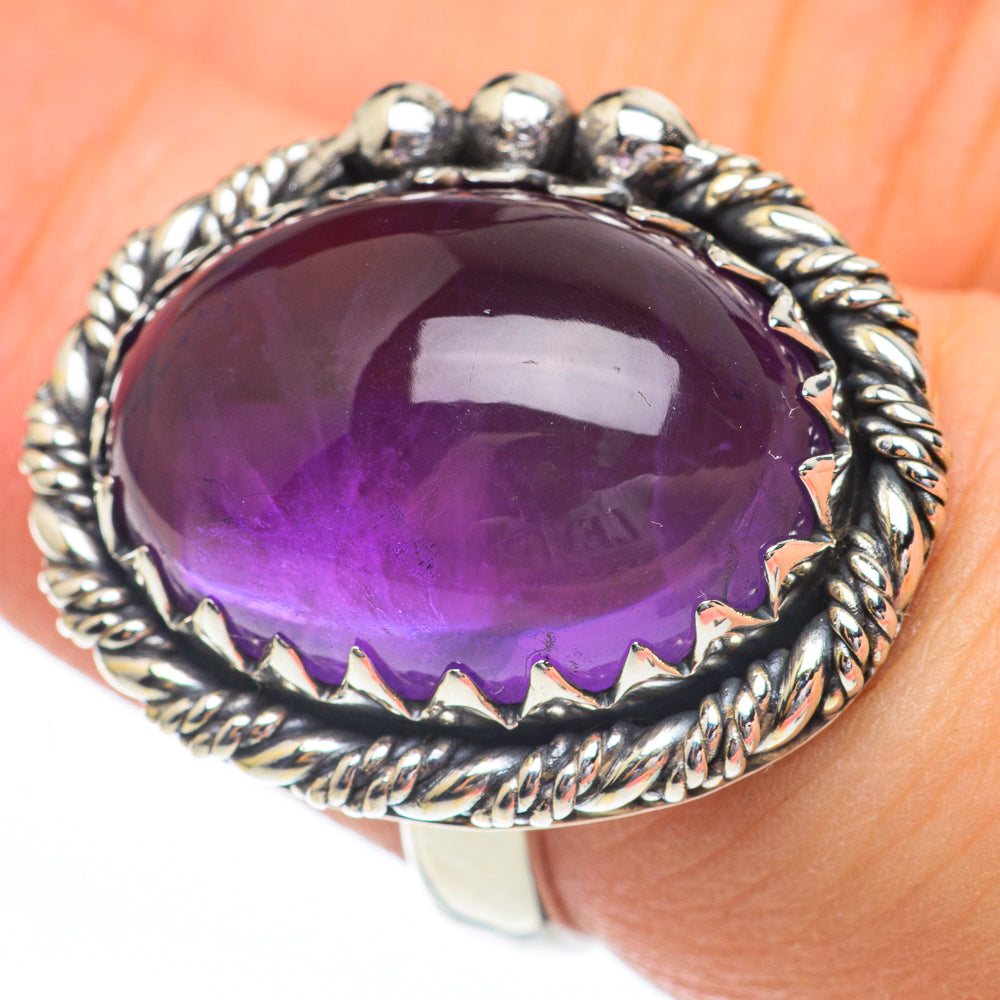 Amethyst Rings handcrafted by Anasilvercos - RING61340