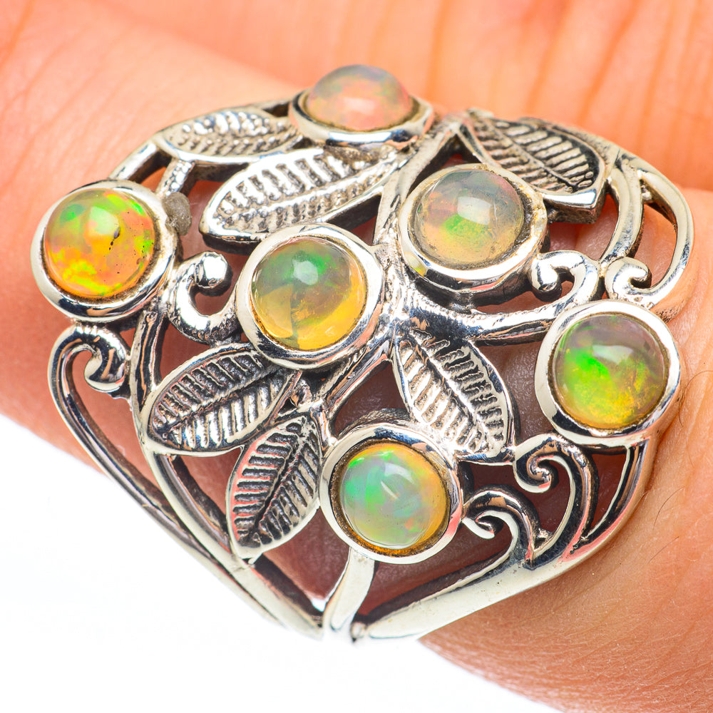Ethiopian Opal Rings handcrafted by Anasilvercos - RING61344