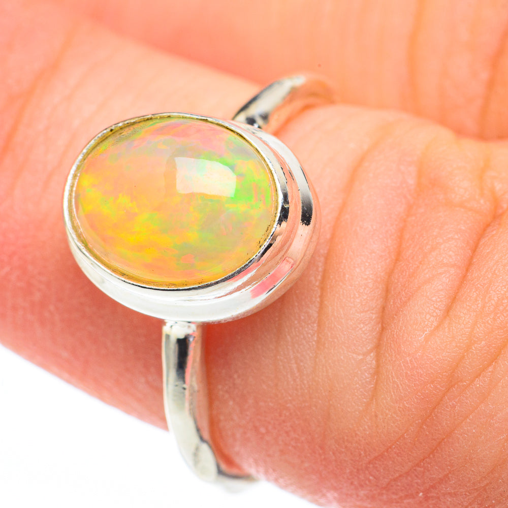 Ethiopian Opal Rings handcrafted by Anasilvercos - RING61359
