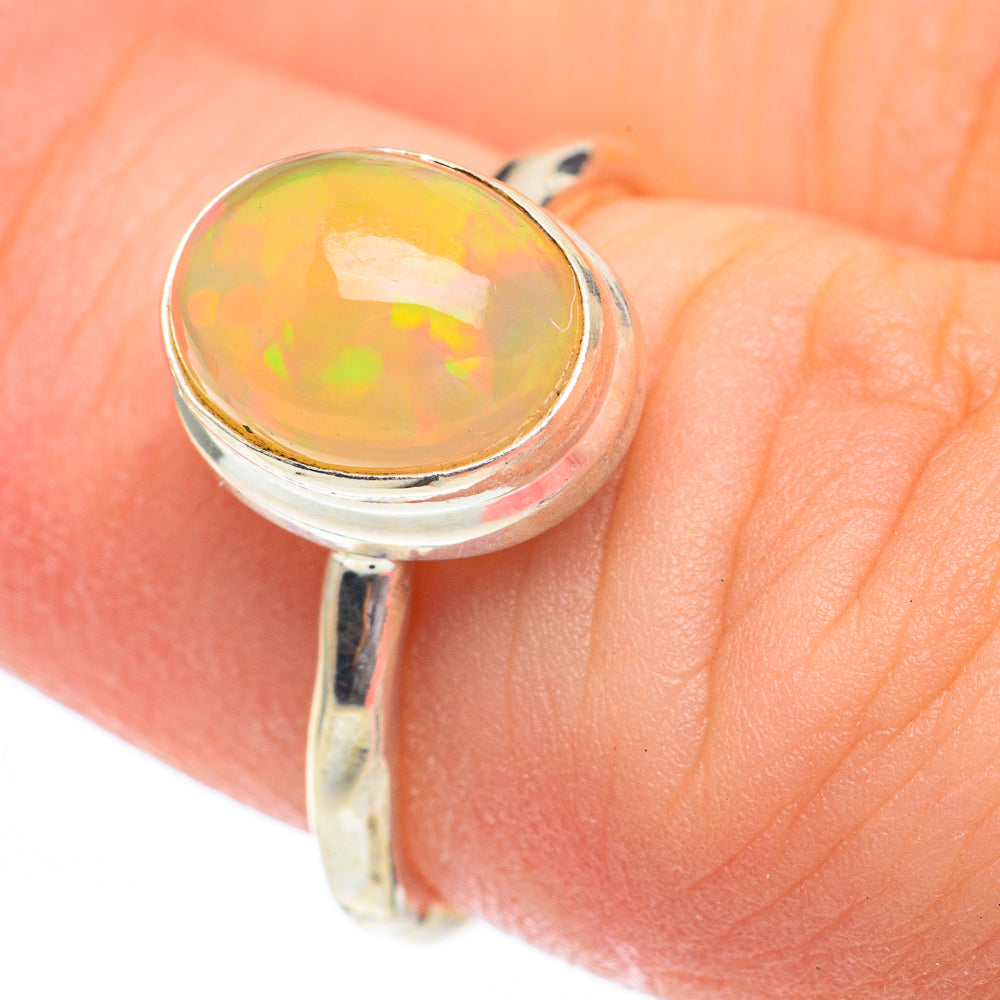 Ethiopian Opal Rings handcrafted by Anasilvercos - RING61377