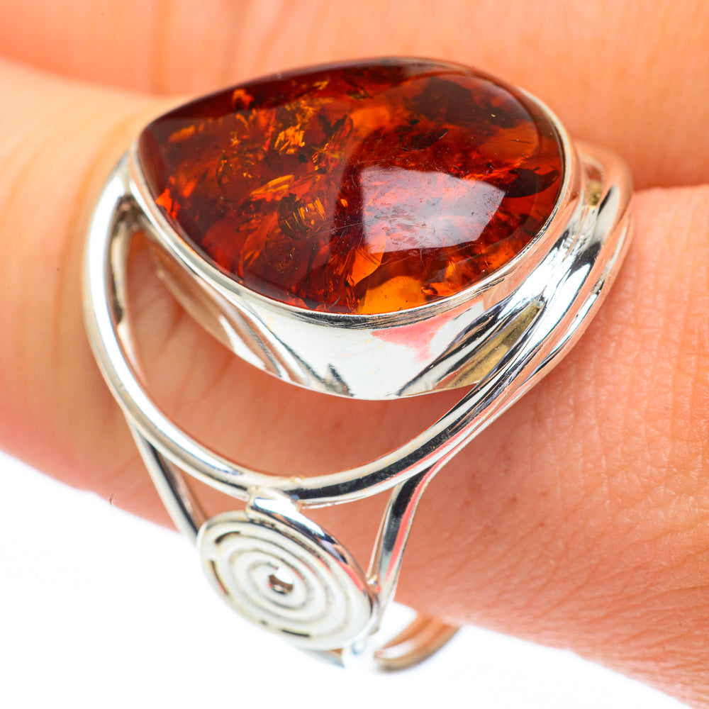 Baltic Amber Rings handcrafted by Anasilvercos - RING61404