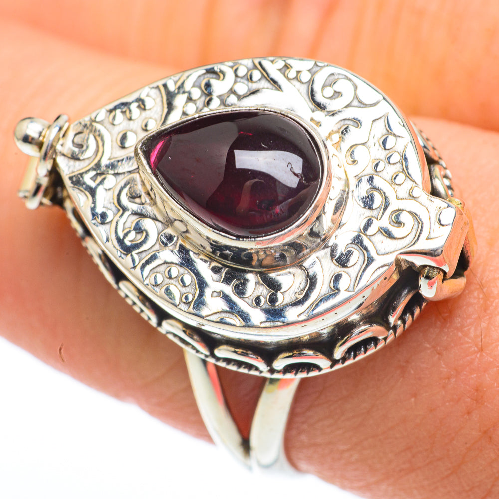 Garnet Rings handcrafted by Anasilvercos - RING61437