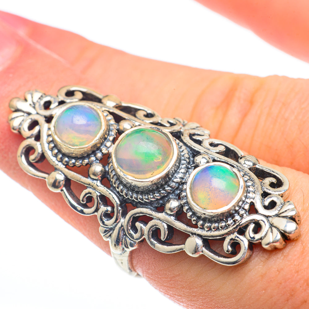 Ethiopian Opal Rings handcrafted by Anasilvercos - RING61468