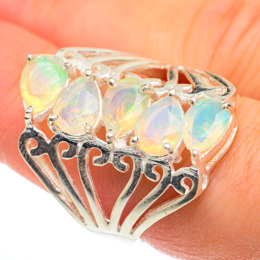 Ethiopian Opal Rings handcrafted by Anasilvercos - RING61469