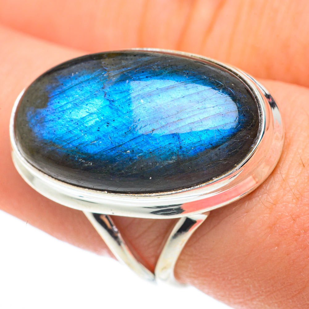 Labradorite Rings handcrafted by Anasilvercos - RING61477