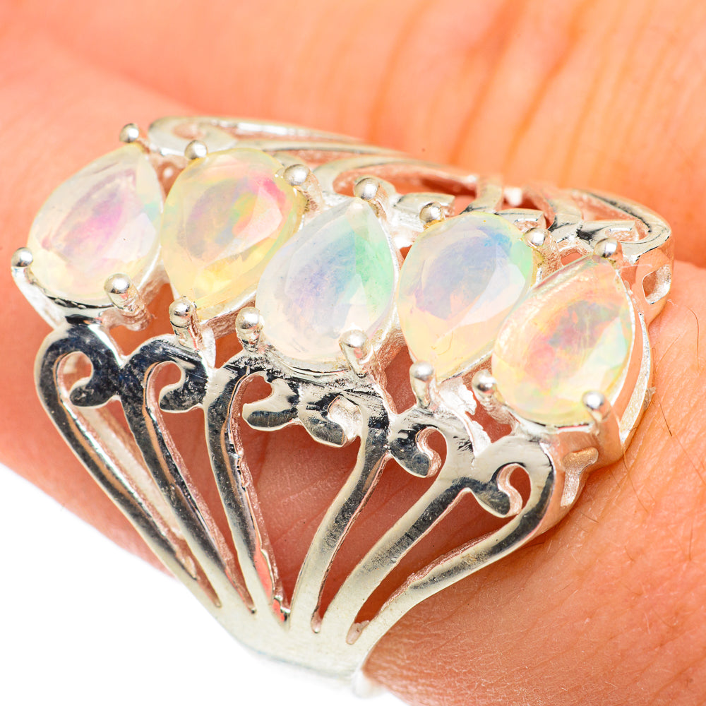 Ethiopian Opal Rings handcrafted by Anasilvercos - RING61489