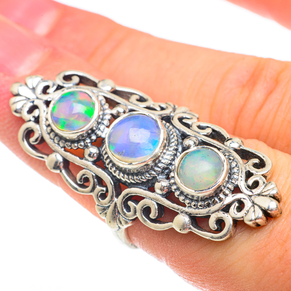 Ethiopian Opal Rings handcrafted by Anasilvercos - RING61490