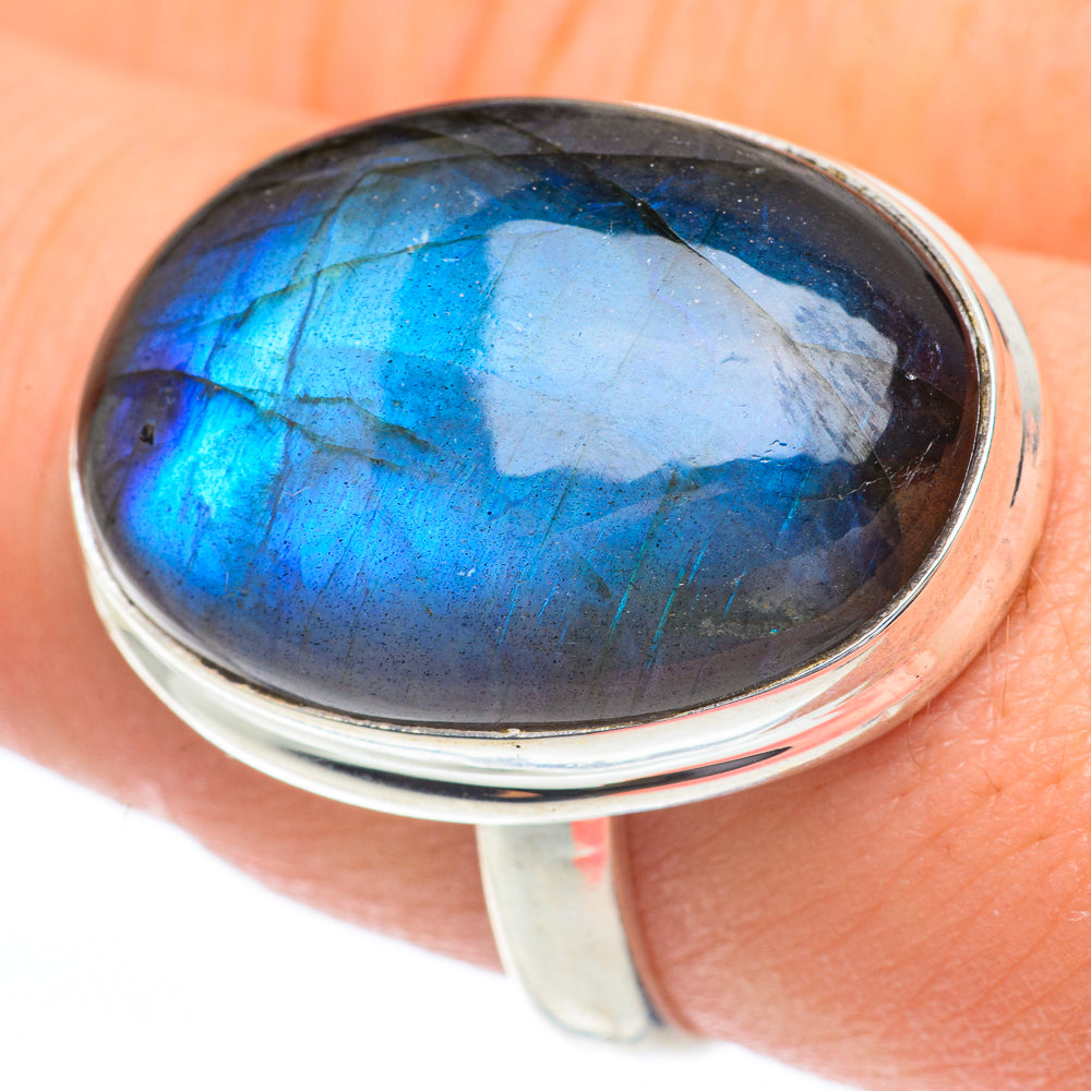 Labradorite Rings handcrafted by Anasilvercos - RING61514