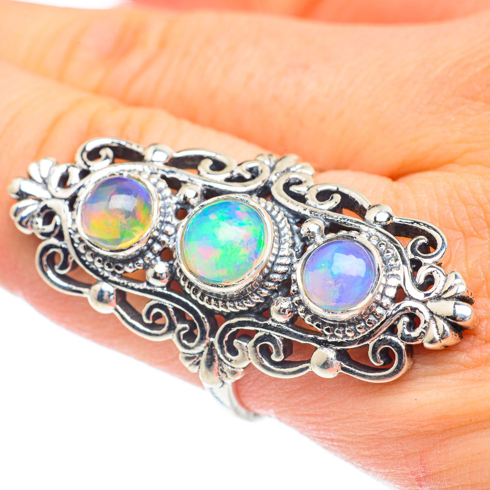 Ethiopian Opal Rings handcrafted by Anasilvercos - RING61536