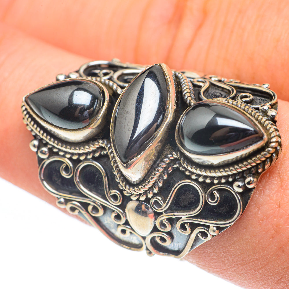 Hematite Rings handcrafted by Anasilvercos - RING61541