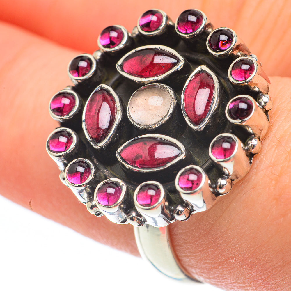 Garnet Rings handcrafted by Anasilvercos - RING61563