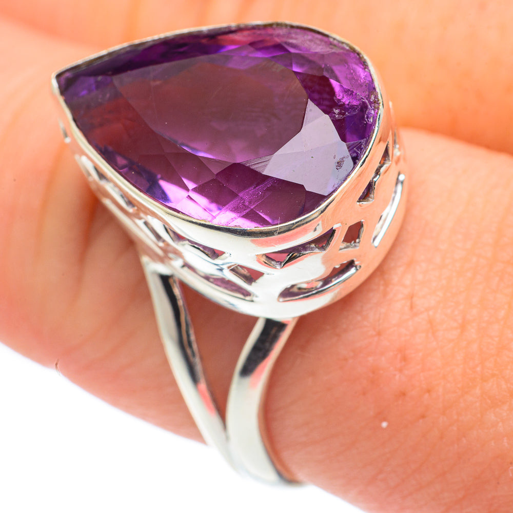 Amethyst Rings handcrafted by Anasilvercos - RING61564