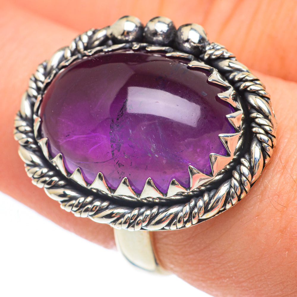 Amethyst Rings handcrafted by Anasilvercos - RING61565