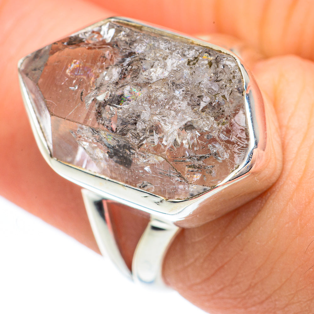 Herkimer Diamond Rings handcrafted by Anasilvercos - RING61571