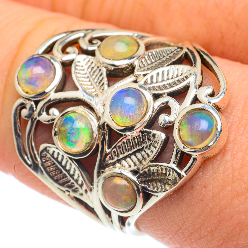 Ethiopian Opal Rings handcrafted by Anasilvercos - RING61575