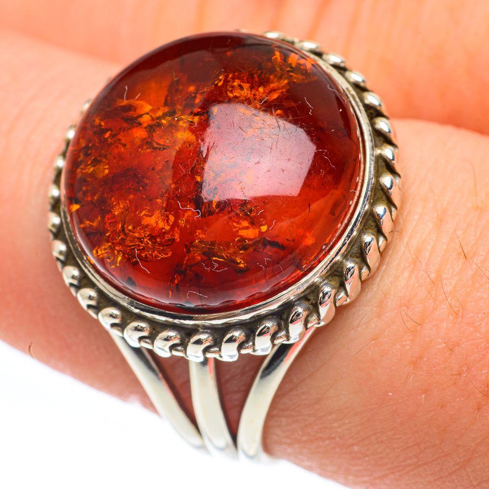 Baltic Amber Rings handcrafted by Anasilvercos - RING61587