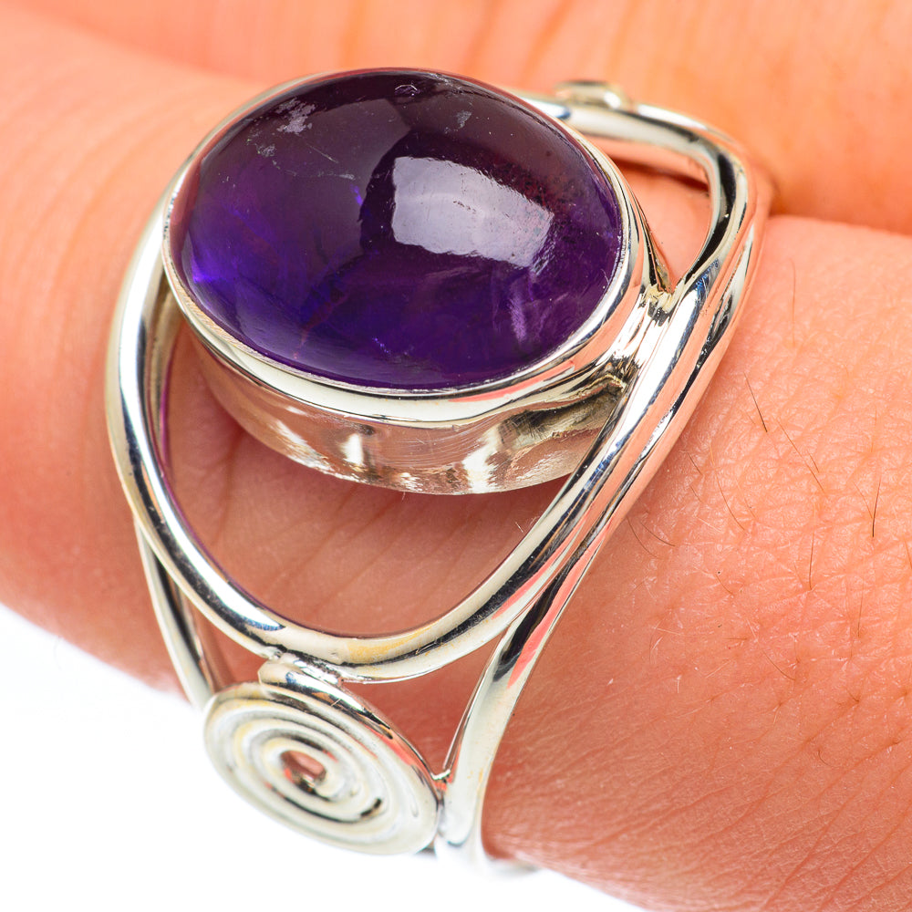 Amethyst Rings handcrafted by Anasilvercos - RING61593