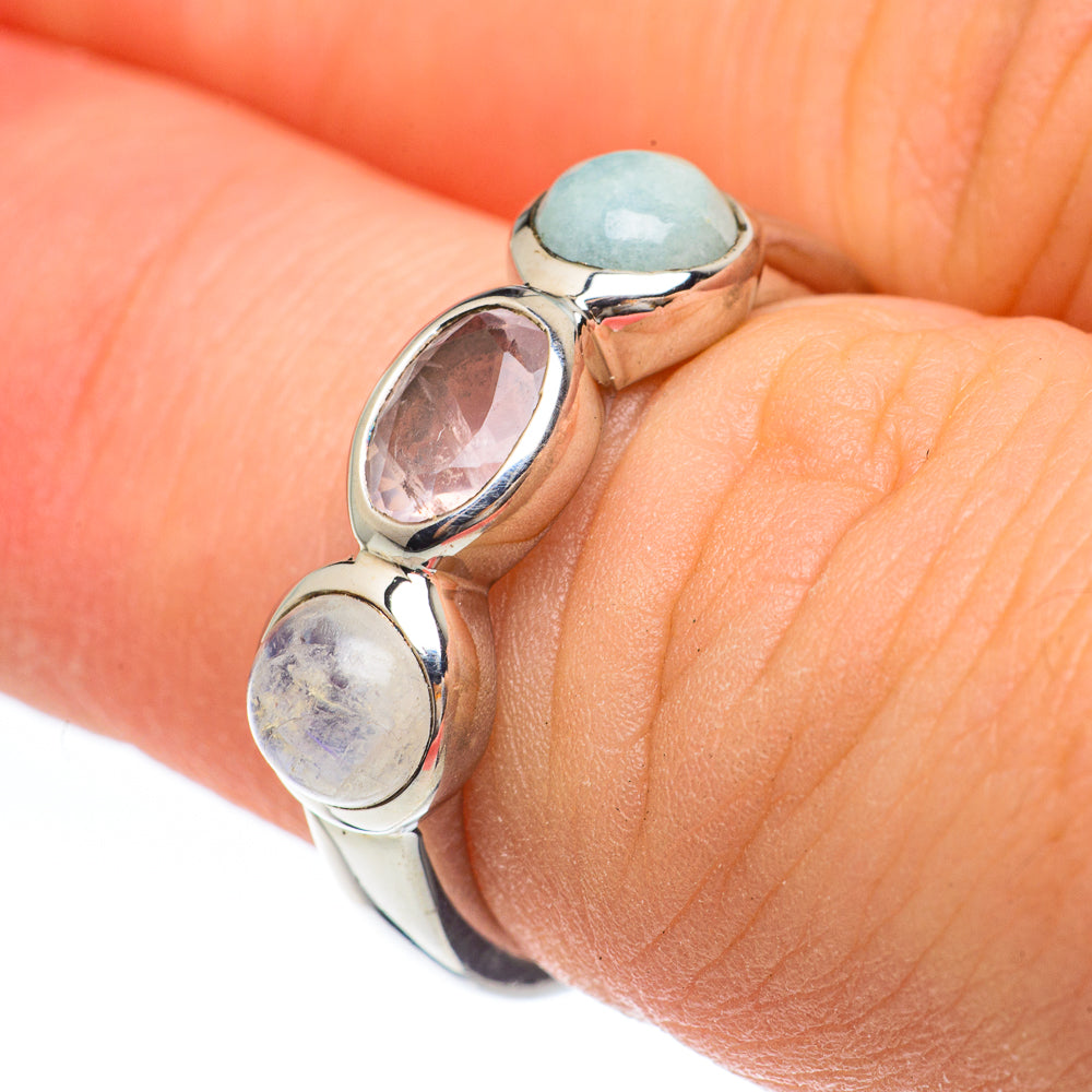 Aquamarine Rings handcrafted by Anasilvercos - RING61601