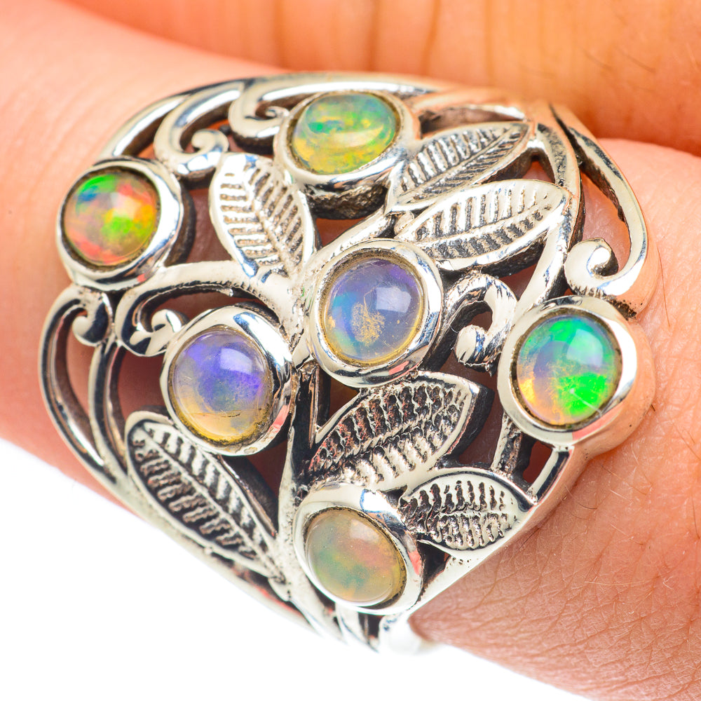 Ethiopian Opal Rings handcrafted by Anasilvercos - RING61602