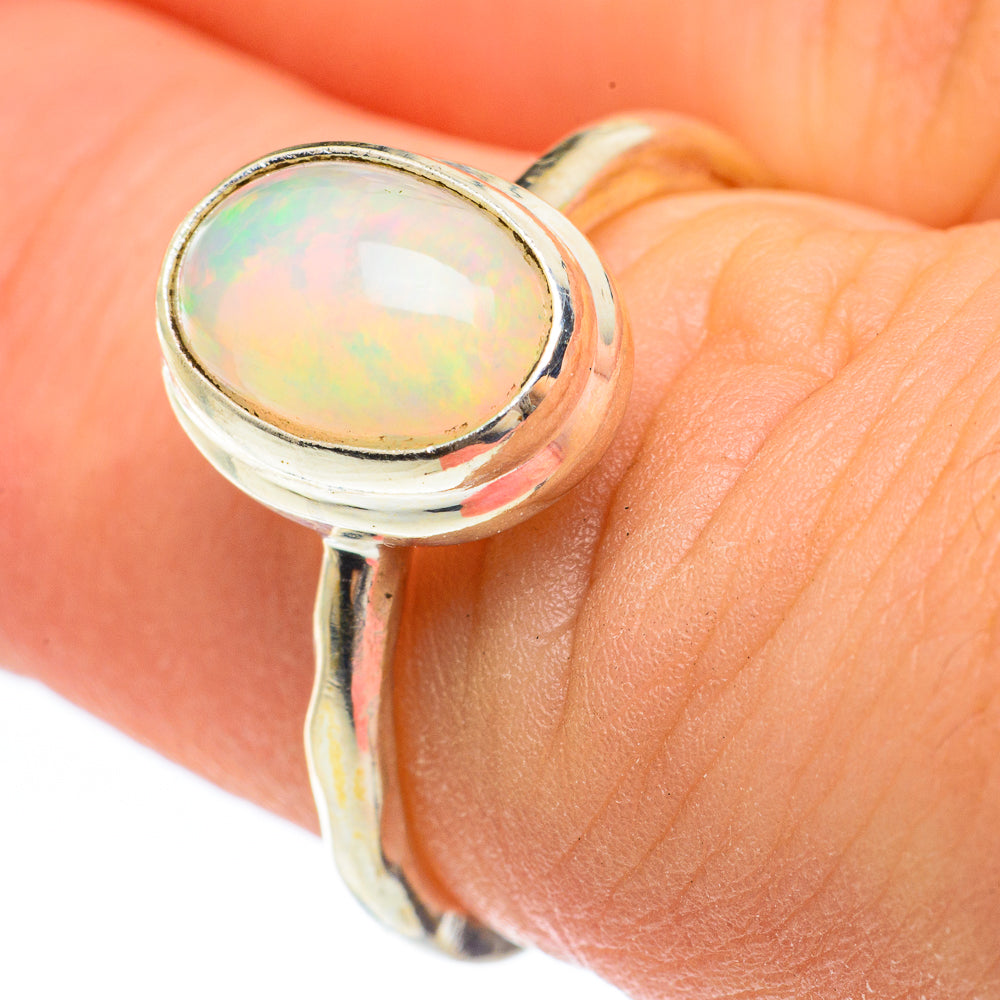 Ethiopian Opal Rings handcrafted by Anasilvercos - RING61603