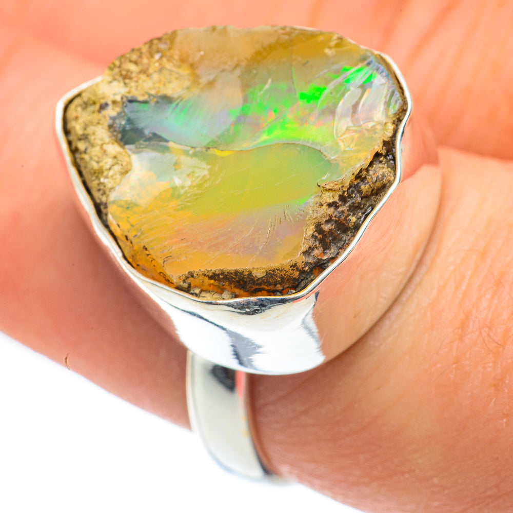Ethiopian Opal Rings handcrafted by Anasilvercos - RING61629