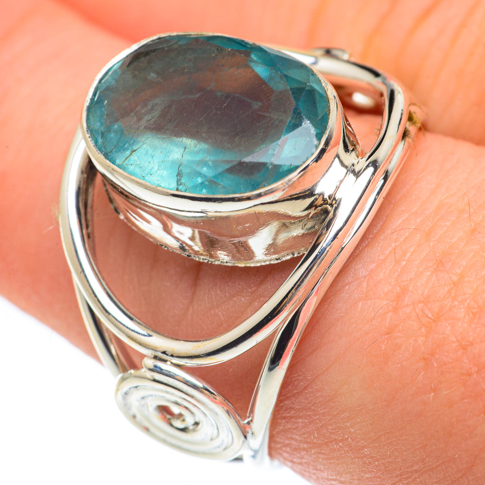 Blue Quartz Rings handcrafted by Anasilvercos - RING61631