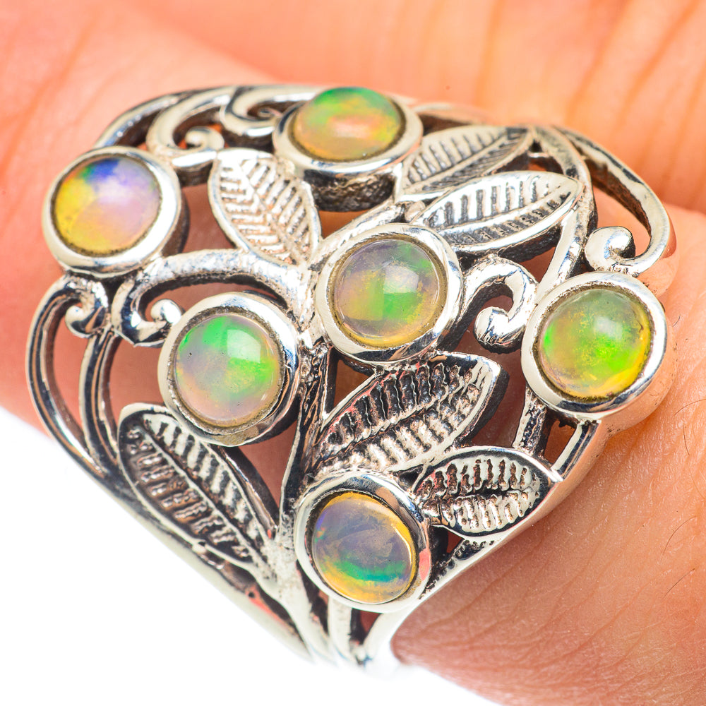 Ethiopian Opal Rings handcrafted by Anasilvercos - RING61654