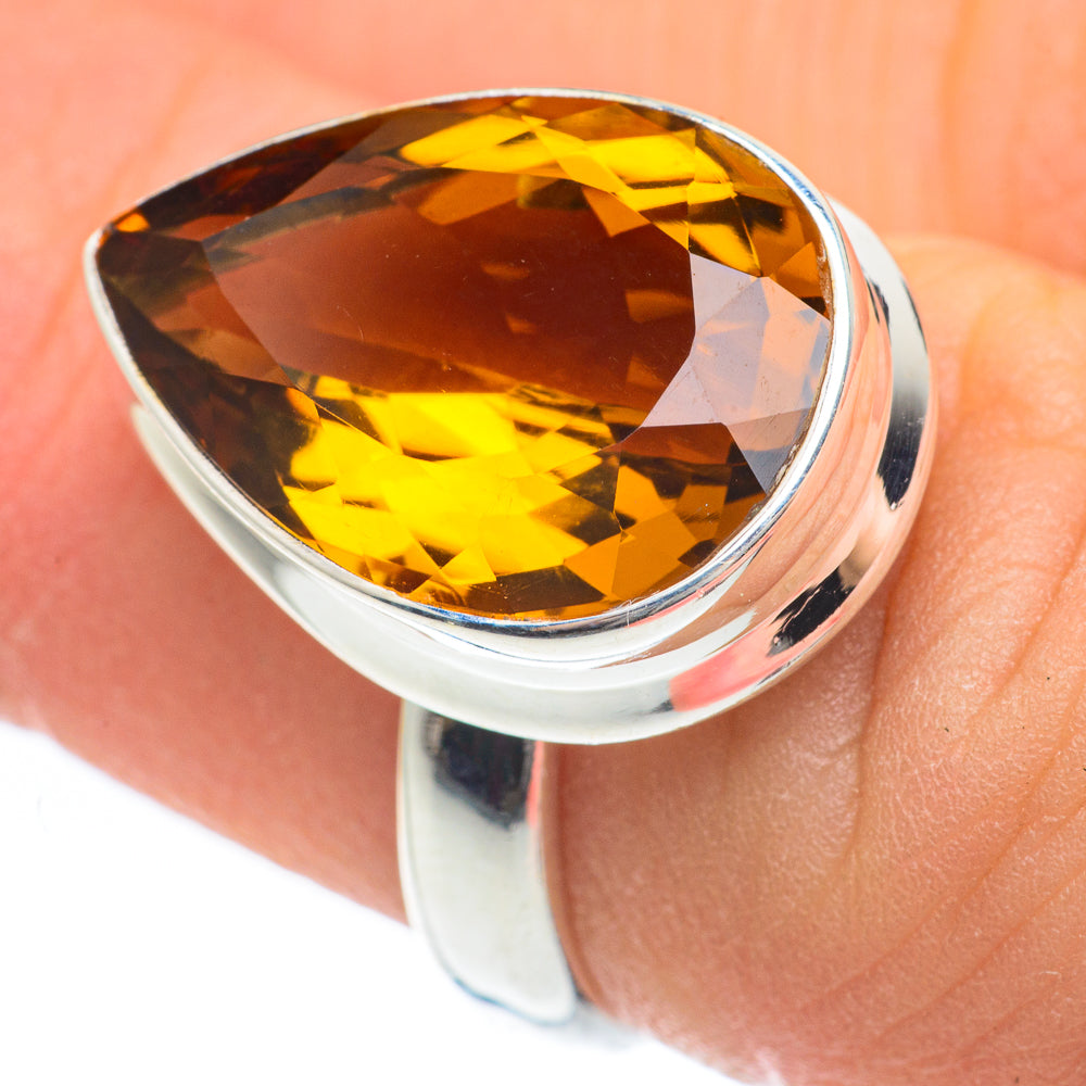 Mandarin Citrine Rings handcrafted by Anasilvercos - RING61663