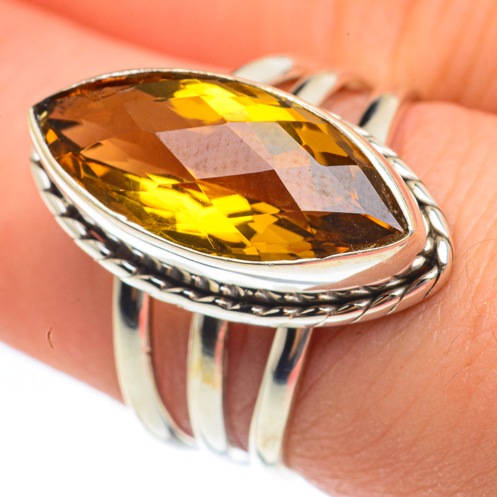 Mandarin Citrine Rings handcrafted by Anasilvercos - RING61664