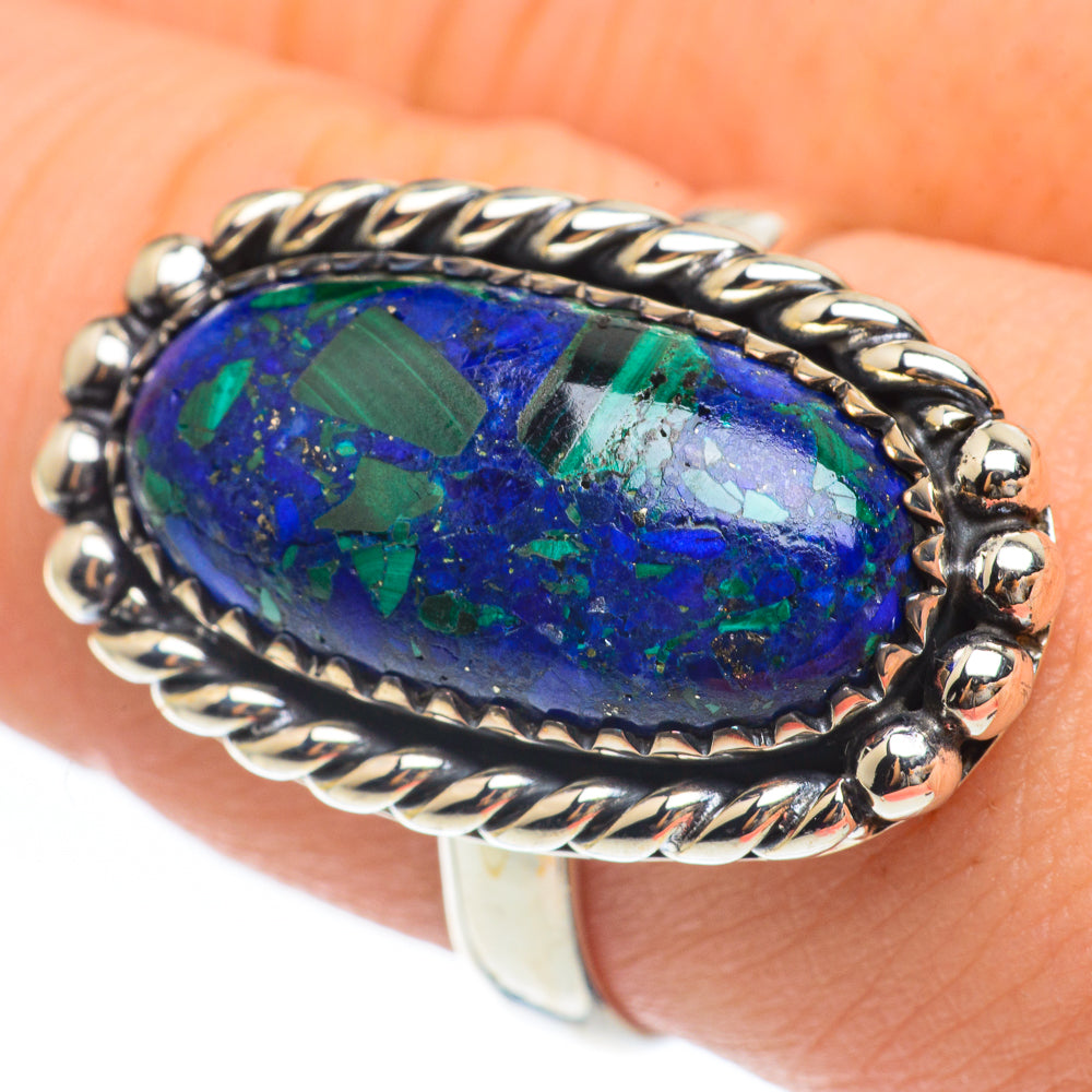 Azurite Rings handcrafted by Anasilvercos - RING61676