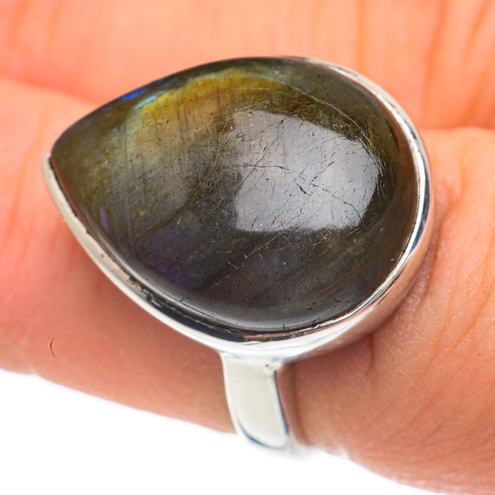 Labradorite Rings handcrafted by Anasilvercos - RING61677