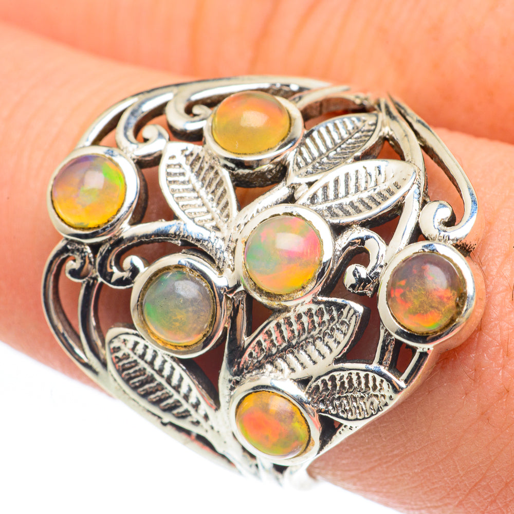 Ethiopian Opal Rings handcrafted by Anasilvercos - RING61679