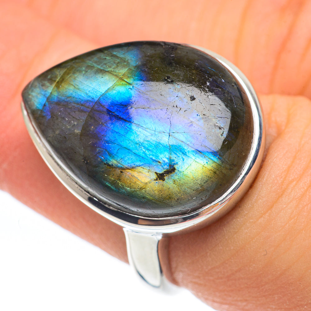 Labradorite Rings handcrafted by Anasilvercos - RING61702
